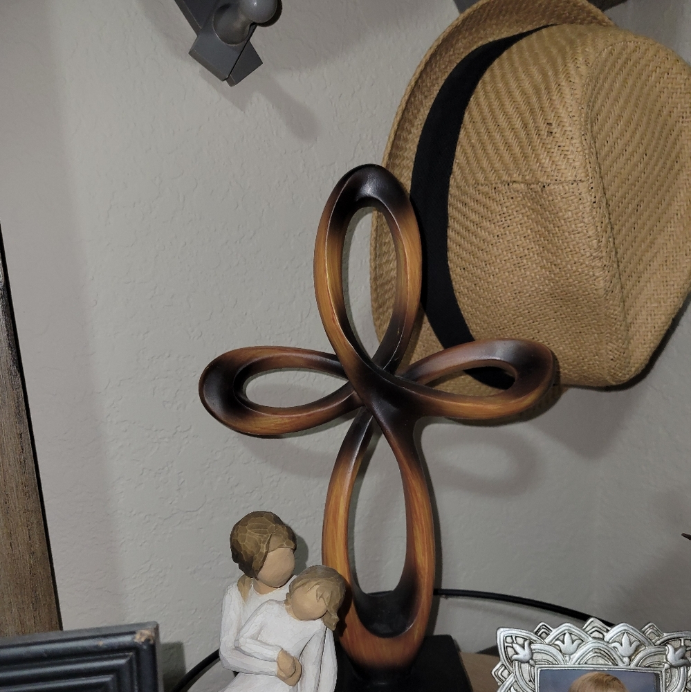 Wooden Cross Sculpture
